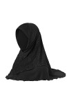 TINAYAUE Foulard hijab musulman en dentelle pour femmes et filles - Écharpe confortable et extensible - Couverture complète -