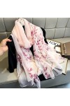 Écharpe Summer Imprimer Silk Silk Foulards pour Lady Châles Enveloppes Oversize Femme Hijabs Pashmina Foulard Bandana Col de 