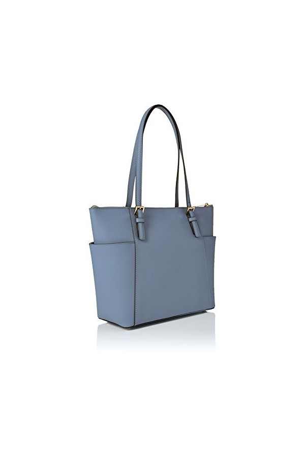 Michael Kors Jet Set Item, Cabas femme, Bleu Pale Blue , 18x10x28 cm W x H x L 