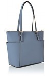 Michael Kors Jet Set Item, Cabas femme, Bleu Pale Blue , 18x10x28 cm W x H x L 