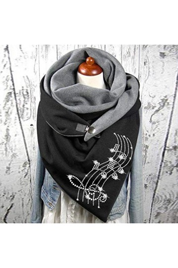 Walaka Echarpes Foulards Châles Triangle Mode Femmes Couleur Unie Écharpe Turban Haute Coton Impressions de Plume Bouton Doux