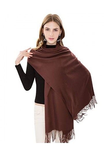 YAOMEI Unisex Femme Pashmina Echarpe Foulards, 2020 Femme Léger et doux Vintage Hiver La Châles Etoles écharpe Bleu ciel 