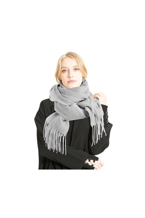 Wantonfy Écharpe Femme Hiver Chaud Écharpe Pashmina Châle Echarpes et Foulards Pour Les Femmes