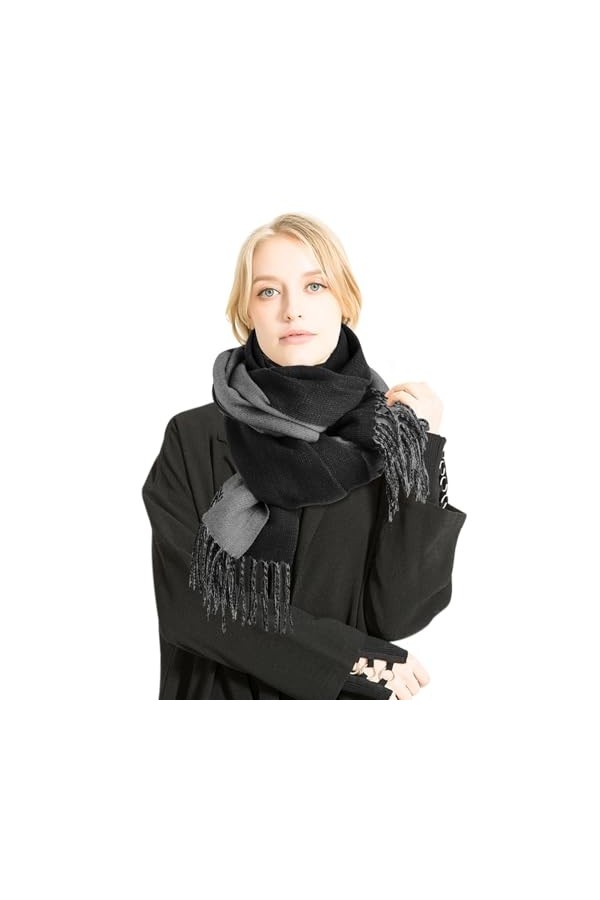 Wantonfy Écharpe Femme Hiver Chaud Écharpe Pashmina Châle Echarpes et Foulards Pour Les Femmes