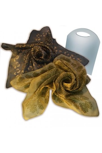 BEAT 2 Foulard Femme 100% Soie: Design Collection 50x50cm Echarpes Cou