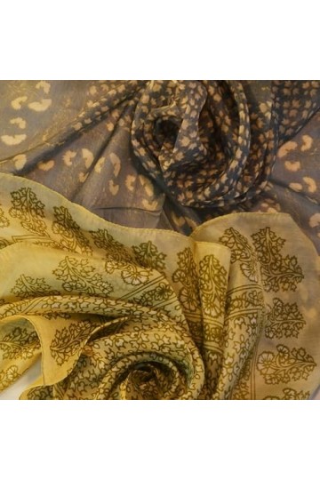 BEAT 2 Foulard Femme 100% Soie: Design Collection 50x50cm Echarpes Cou