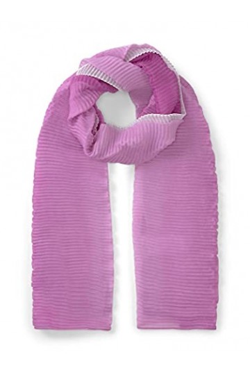 TOM TAILOR Accessoire Femme Foulard plissé Dégradé de couleur - Violet - One Size