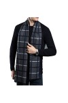Écharpe Homme Foulard Cachemire Pashmina Châle Unisexe Vintage Étole Classic Luxueux Vogue Longue Cache-col Écharpe Chaud Con