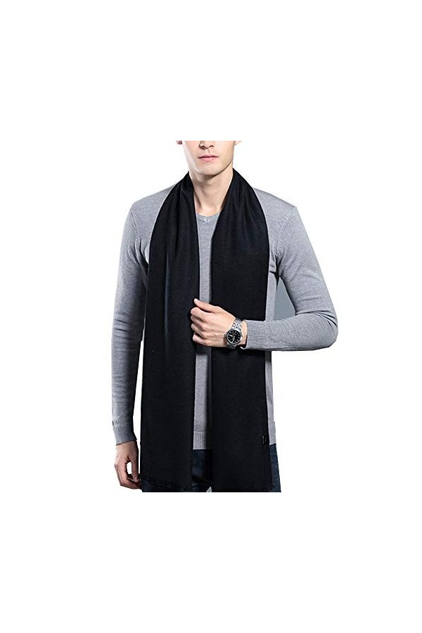 Écharpe Homme Foulard Cachemire Pashmina Châle Unisexe Vintage Étole Classic Luxueux Vogue Longue Cache-col Écharpe Chaud Con