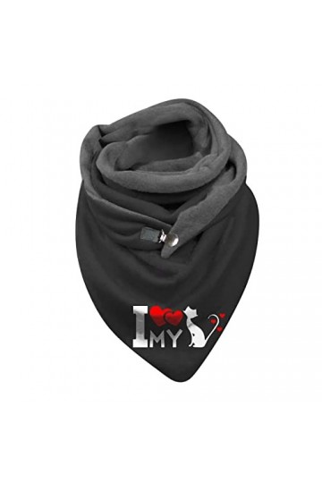 Zju161 Foulards pour femme Imprimé vintage Boho Foulards châles dhiver chauds courts écharpes, E, taille unique