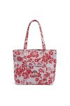 Vera Bradley Sac à main unisexe en coton recyclé Vera plusieurs équipes disponibles , lOhio State University Gris/rouge Rai