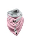 Foulard dhiver chaud en coton imprimé plumes JnY675 pour femme, C, taille unique