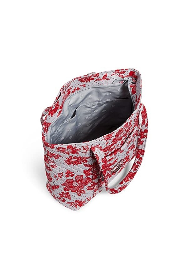 Vera Bradley Sac à main unisexe en coton recyclé Vera plusieurs équipes disponibles , lOhio State University Gris/rouge Rai