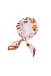 laprée - Petit Foulard Carré Soie Foulard Femme Soie Foulard Soie Naturelle Femme Bandana 52 * 52cm Motif Eléphant Fleur