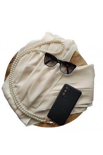 ANCILE ® Hijab Soie de Medine Bonnet Hijab GRATUIT Crème vanille - Hijab/Foulard soie de Medine pour femme, Hijab musulma