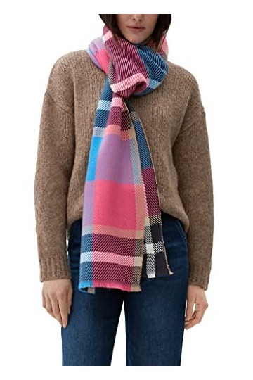s.Oliver Tuch Foulard, Blue, Taille Unique aux Femmes