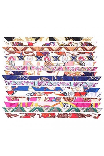 VALICLUD 16 Pièces Foulard Foulard Ruban Étroit pour Poignée de Sac à Main pour Emballage Bandeau de Cheveux de Mode pour Fem