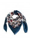 Grain de Malice - Foulard en soie femme - Bleu