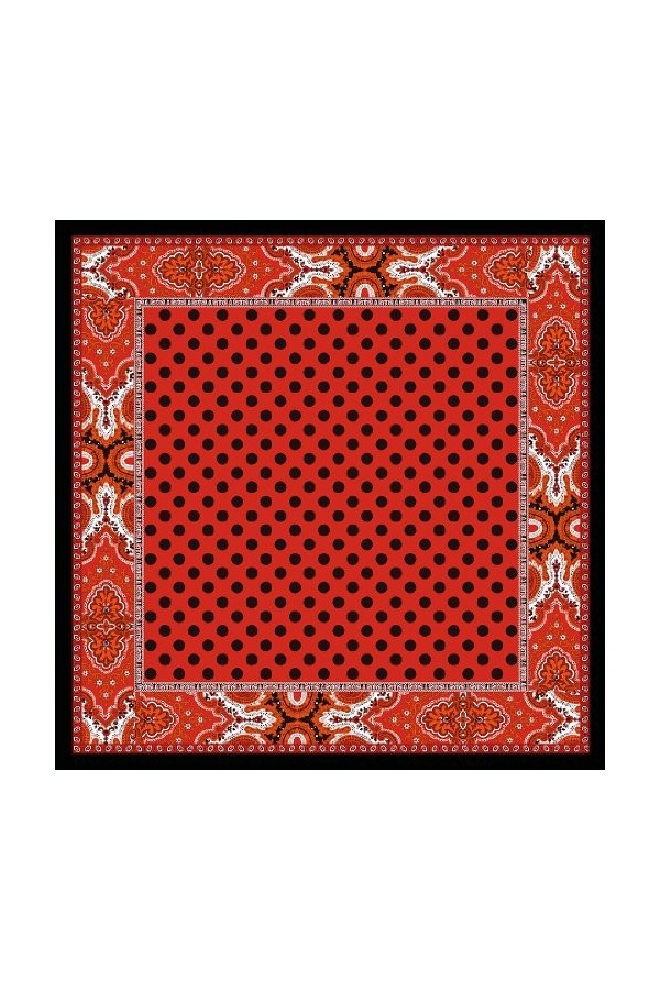 LORENZO CANA Foulard pour la femme – écharpe de 100% soie pour le printemps et l´été, carré avec les mesures de 70 x 70 cm – 