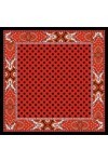 LORENZO CANA Foulard pour la femme – écharpe de 100% soie pour le printemps et l´été, carré avec les mesures de 70 x 70 cm – 