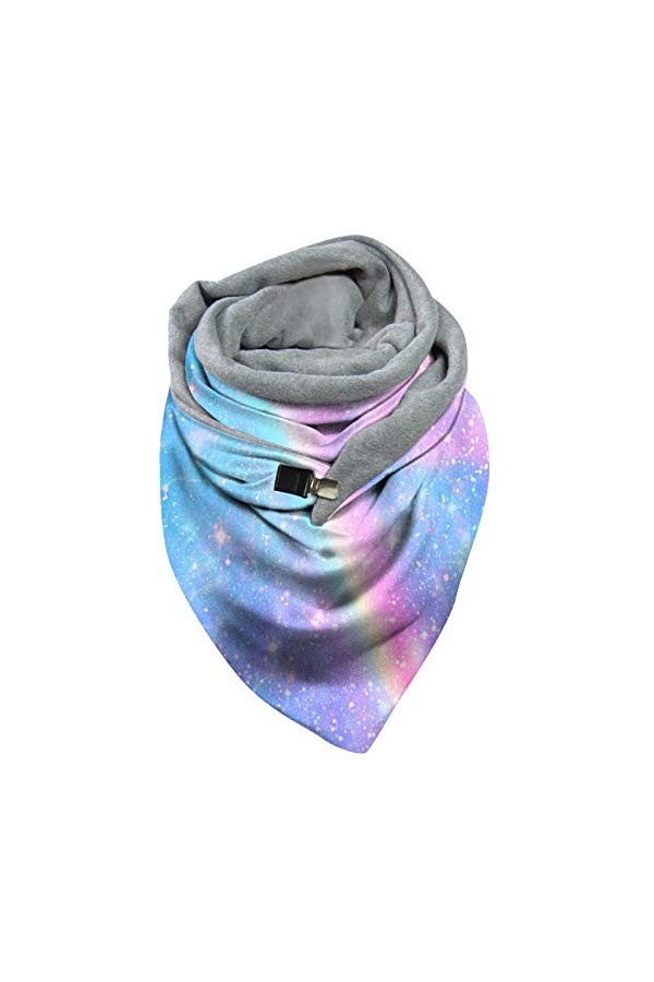 TianWlio Châle écharpe casual mode rétro Multi-Purpose bouton foulard femmes impression foulard Écharpe Tube