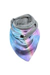 TianWlio Châle écharpe casual mode rétro Multi-Purpose bouton foulard femmes impression foulard Écharpe Tube