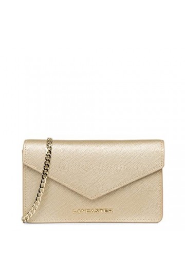 LANCASTER Petit sac trotteur - Saffiano Signature Champagne