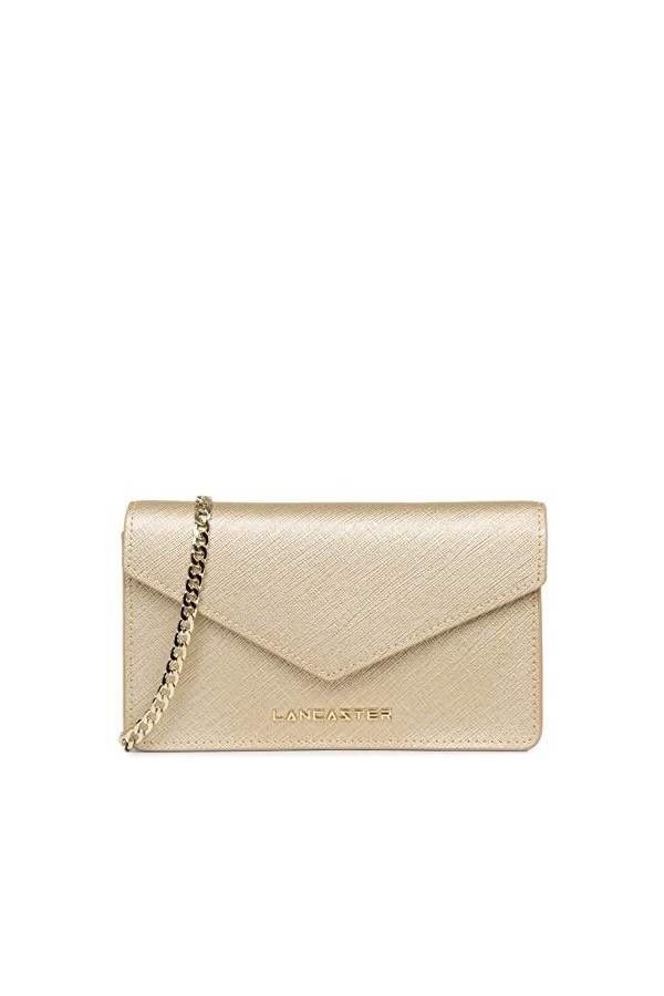LANCASTER Petit sac trotteur - Saffiano Signature Champagne