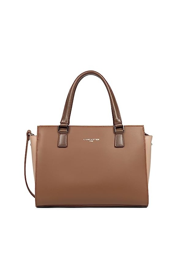 LANCASTER Sac à main - Smooth Vison - Nude foncé - Marron