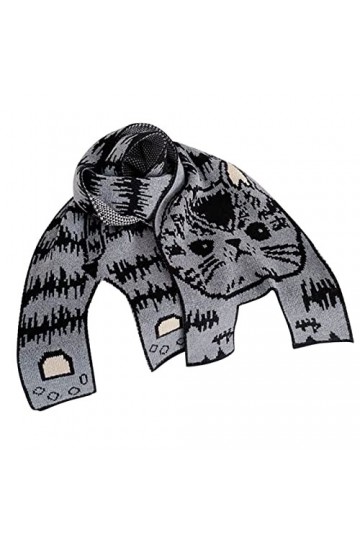 Yudiega Foulard Tube Écharpe Femme Hiver Hommes Adultes Mode Parent-Enfant Écharpe Imprimé Animal Mignon Écharpe Chaude Femme