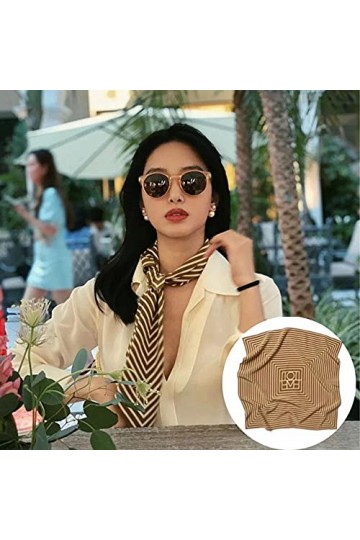 SDFW Tropic Affair Écharpe Femmes Foulard en Soie Sac Maigre Foulards Conception Poignet Ruban Bande De Cheveux Foulard Bande