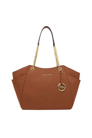 Michael Kors Jet Set Travel Grande chaîne dépaule fourre-tout avec crochet pour sac à main, Palmetto Green Mk Colorblock, La
