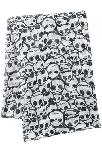 The Nightmare Before Christmas LÉtrange Noël De Monsieur Jack Jack Skellington Femme Foulard blanc/noir 100% Polyester