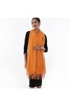 RIIQIICHY Écharpe Femme Hiver Châle Etole&nbsp;Chaud Orange Pashmina Foulard Grosse Grande Mariage Etole