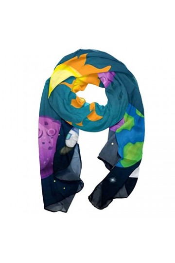 GIAPB Écharpes pour femmes,foulard,châle Wrap,Planète Galaxie