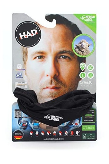 Had Merino FRESHWOOL Foulard Multifonctionnel Black