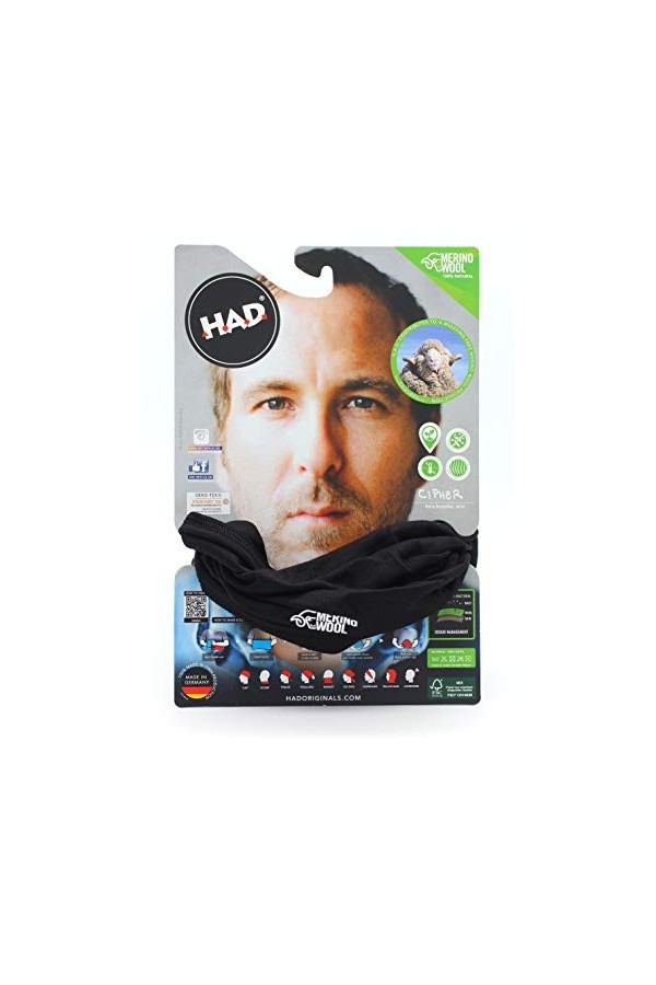 Had Merino FRESHWOOL Foulard Multifonctionnel Black