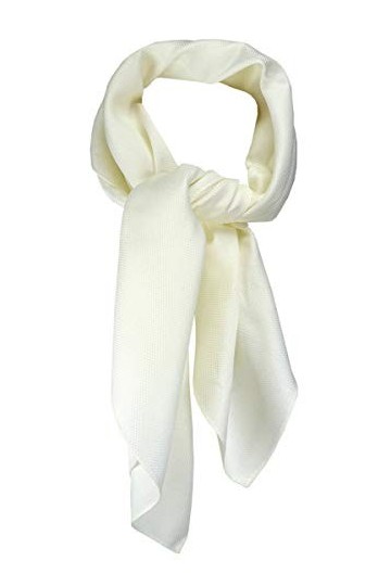 TigerTie - Foulard - Uni - Femme - Ecru - Taille unique