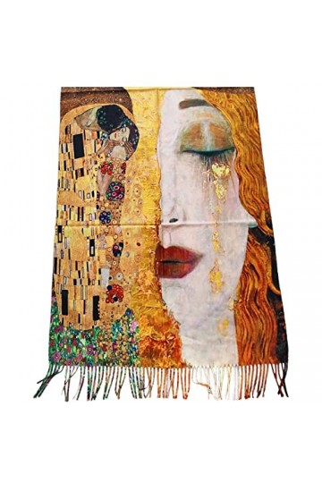 Toocool Klimt Van Gogh Kandinsky Monet écharpe foulard châle A001 unisexe, Yhs-031 Freya Baiser, Taille unique