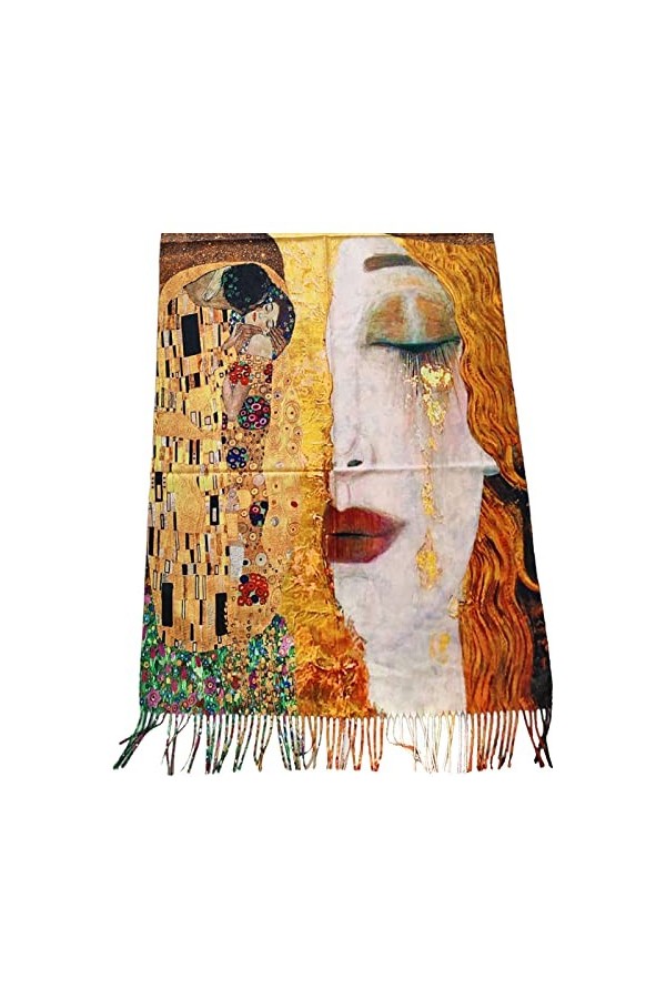 Toocool Klimt Van Gogh Kandinsky Monet écharpe foulard châle A001 unisexe, Yhs-031 Freya Baiser, Taille unique