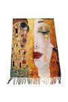 Toocool Klimt Van Gogh Kandinsky Monet écharpe foulard châle A001 unisexe, Yhs-031 Freya Baiser, Taille unique