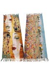 Toocool Klimt Van Gogh Kandinsky Monet écharpe foulard châle A001 unisexe, Yhs-031 Freya Baiser, Taille unique