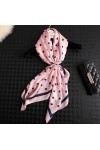 LA FERANI Foulard en soie pour femme - Rose - En mousseline de soie - Léger - 70 x 70 cm - Idée cadeau pour fille et mère, Ro