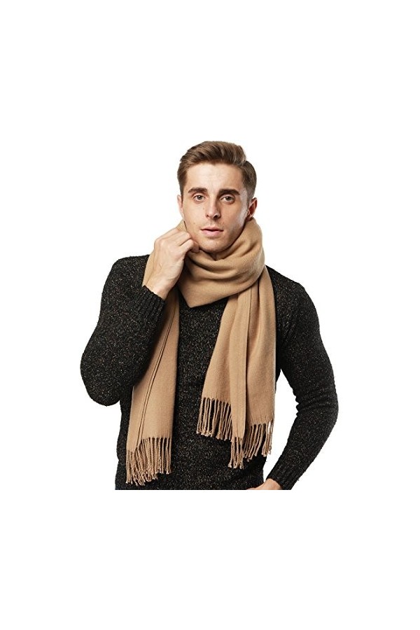 Gogogoal Écharpe en cachemire Châle Pashmina foulard Femme Homme, Longug, Chaleureux, grande 80 * 25 pouces, cadeau Saint-Val