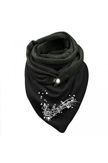 Écharpe Triangle Femme Hiver Chaud Cadeau de Noël Triangle Châles à Boutons Echarpe Chale Écharpe Femme Chic Foulards Châles 
