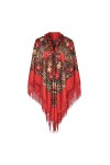 Yudiega Foulard Femme Écharpe Tube Hiver Hommes Écharpe Bohème Style Ethnique Cravate Gland Écharpe Empêche Les Bains De Sole