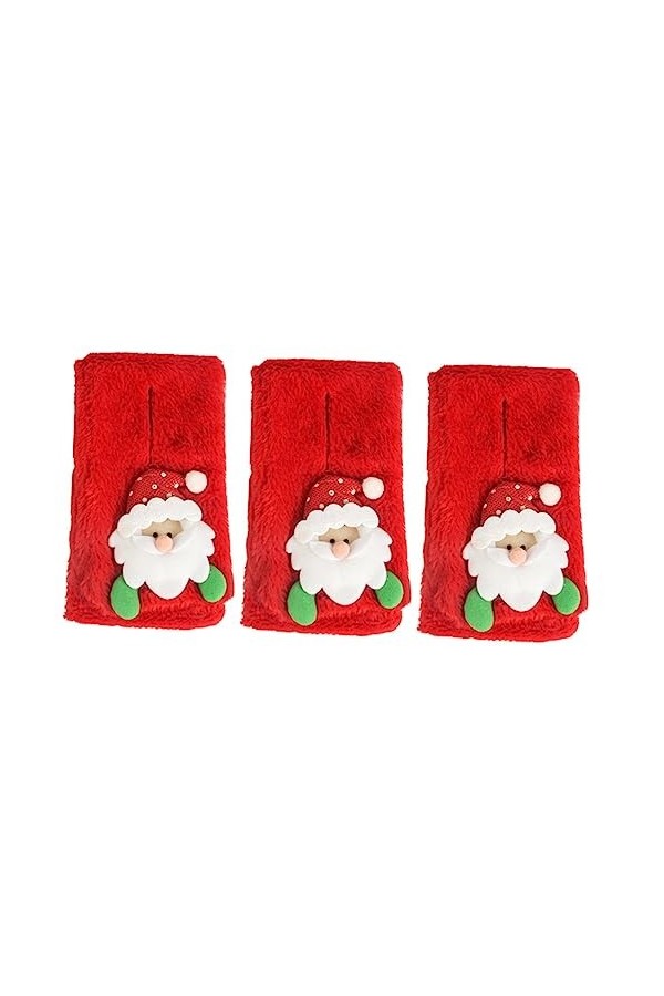 NOLITOY 3 Pcs De Noël Écharpe Noël Santa Foulard Noël Chaud Écharpe Col De Noël Écharpe Laine Écharpe Hiver Écharpe Pañuelos 