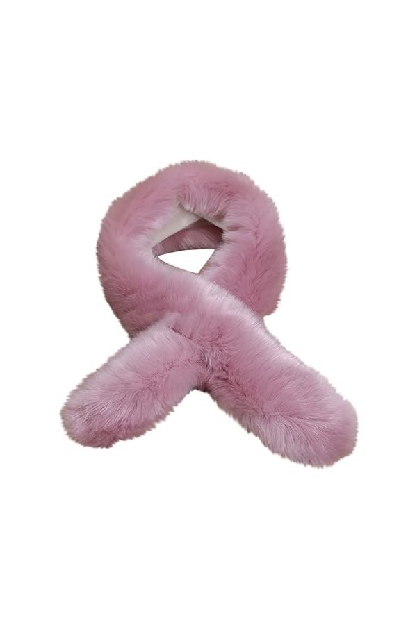 Foulard de vélo en peluche solide pour femme Automne Hiver Coupe-vent, Bordeaux, taille unique