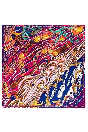 appiu Qrintemps&été Le Nouveau Manuel sertissage 90cm Twill écharpe Femme de Soie écharpe châle écharpe Foulard imprimé Foula