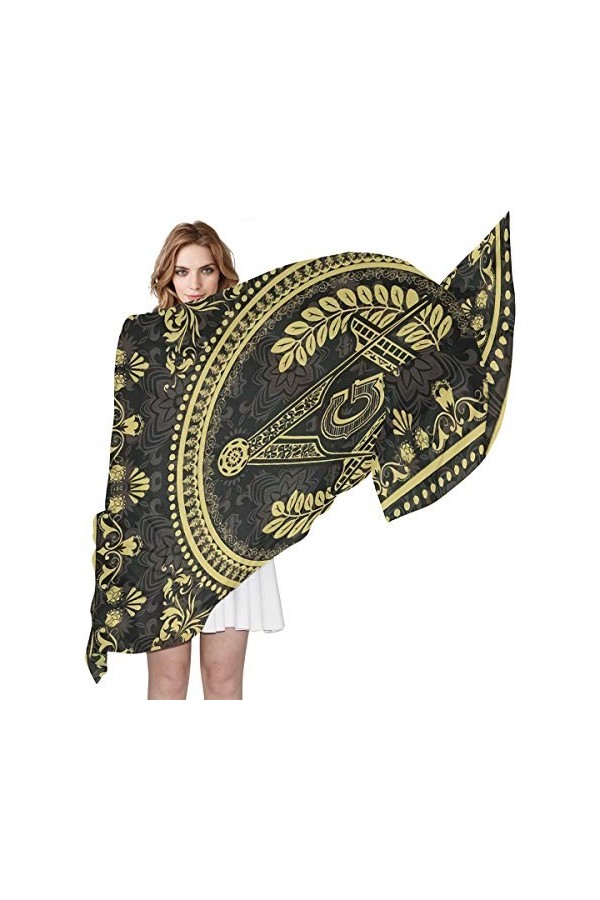 Foulard de franc-maçonnerie pour femme avec une sensation soyeuse et légère